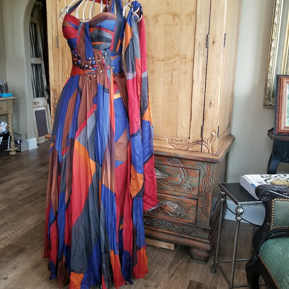 Alberta Makali silk long dress